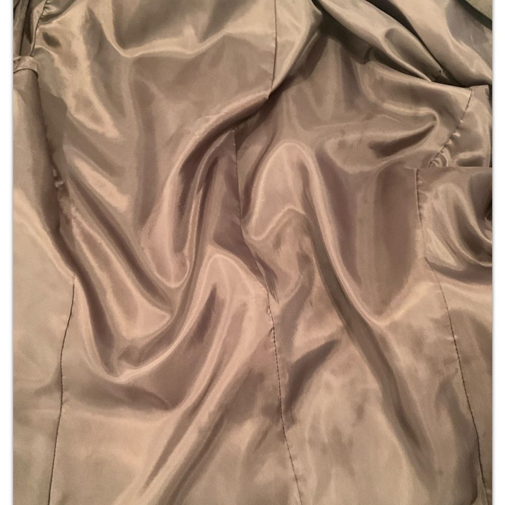 ANNE KLEIN Women’s Dark Green Insulated Long Raincoat Long Sleeves Coat Size 10 - Picture 7 of 16